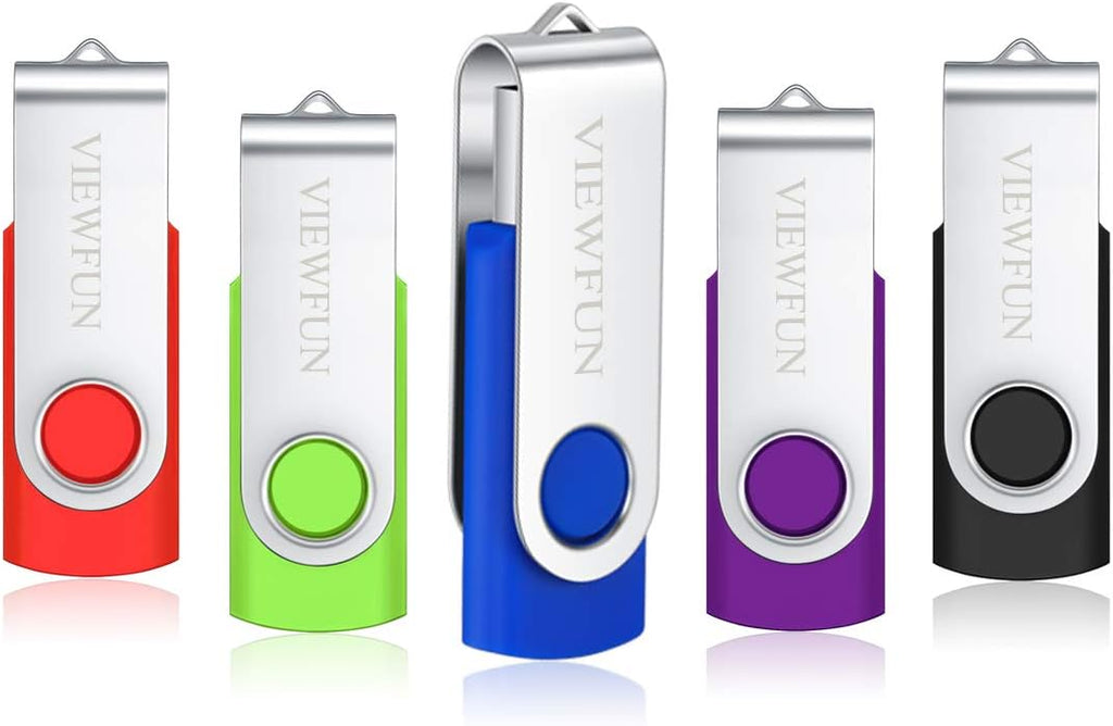 50 Pack 8GB USB 2.0 Flash Drives with LED Indicator and Lanyards F32840