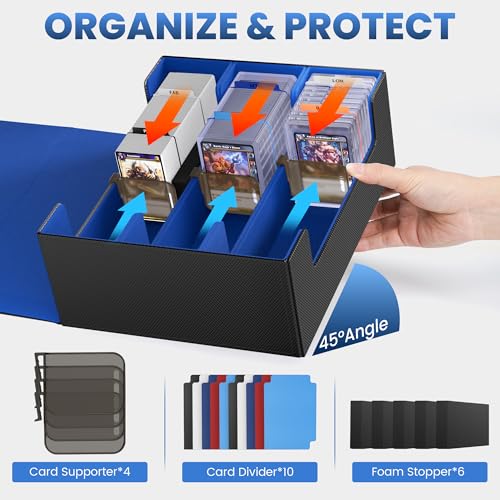 Card Storage Box with 10 Dividers L9496