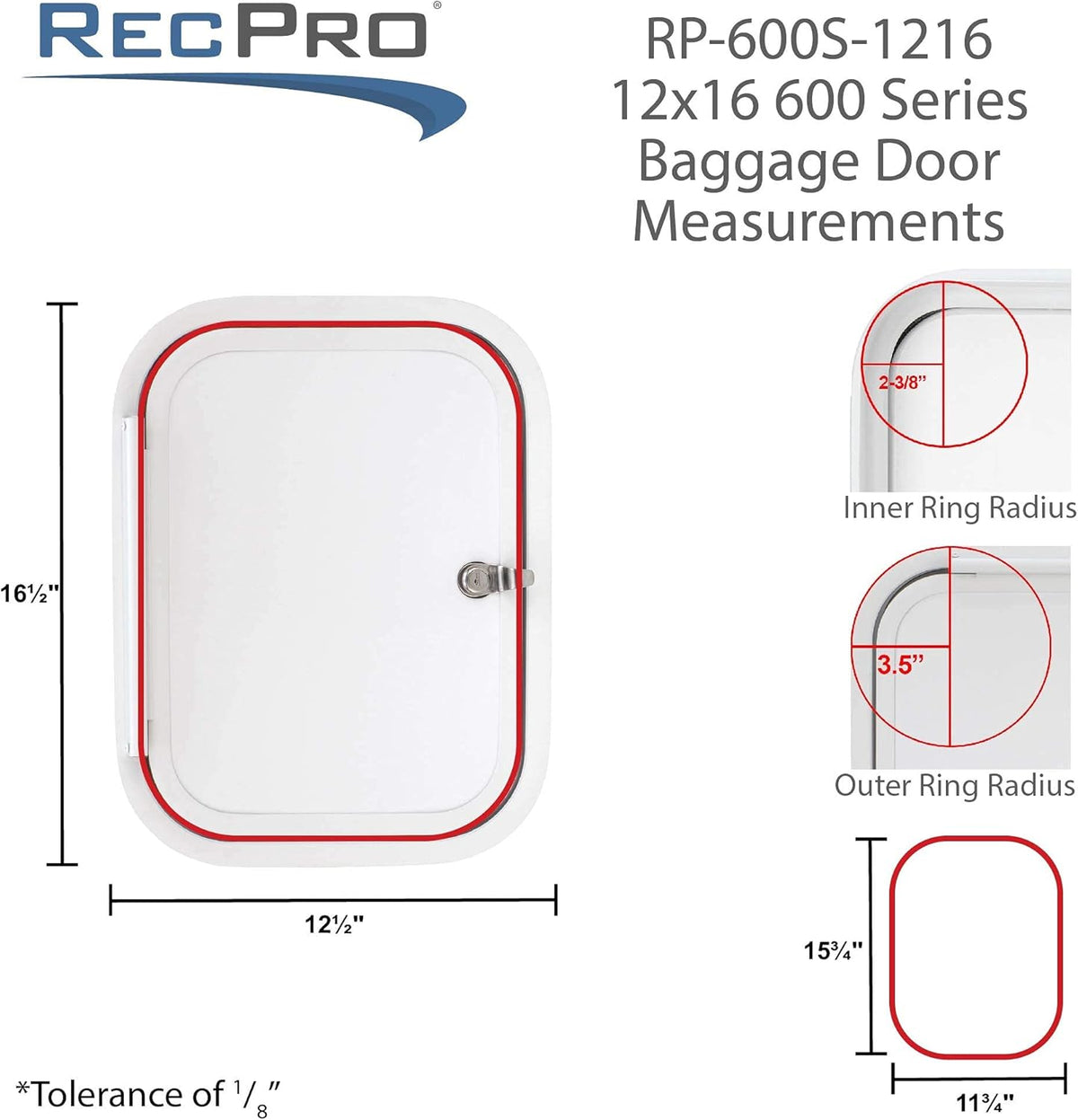 12 Wide x 16 High Compartment Storage Door with Top Hinge Y251159