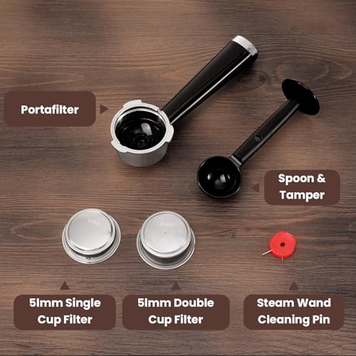 Beige Espresso Machine with Milk Frother X9498