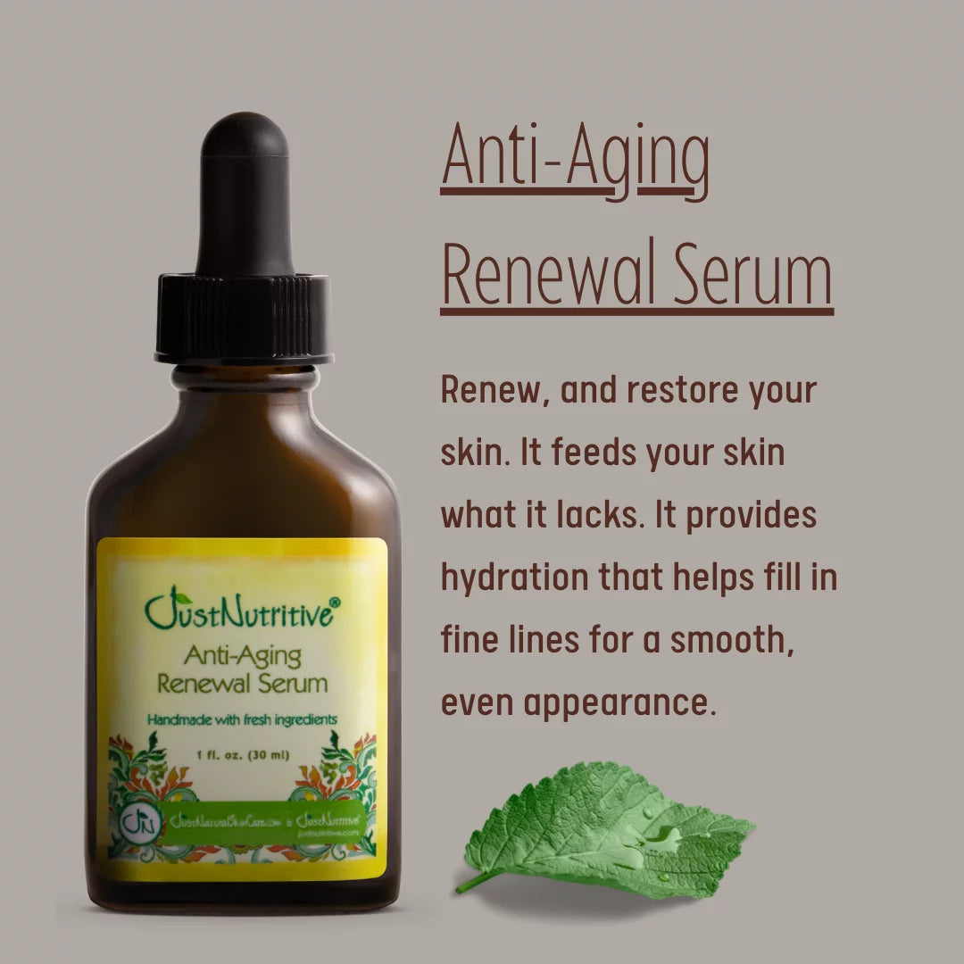 Anti-Aging Renewal Serum, Anti-Wrinkle Face Moisturizer, 1fl oz I991551