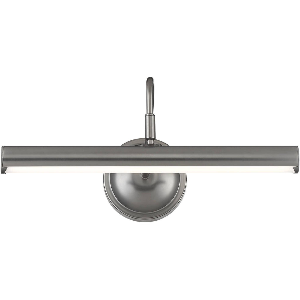 16x22 Wide Plated Graphite LED Picture Light G9813