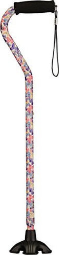 Walking Cane with All Terrain Rubber Quad Tip Base and Carrying Strap G153707
