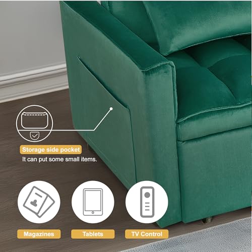 Black Sleeper Sofa Bed with Pullout Bed B232624