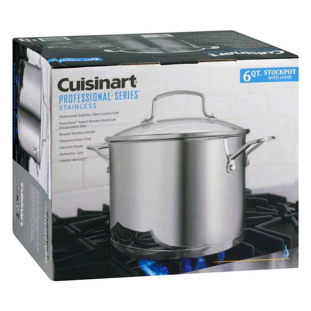 6 QT Stainless Stockpot with Cover H7903