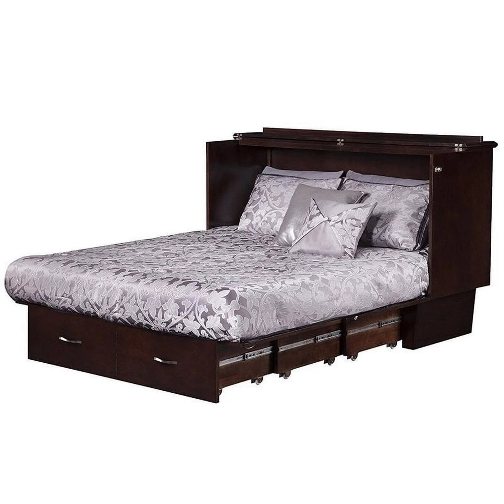 Queen Murphy Bed Chest in Espresso U71138