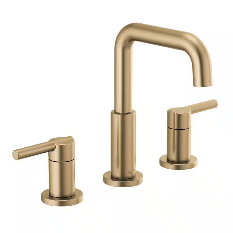 8 in. Widespread Double Handle Bathroom Faucet in Champagne Bronze Q4308