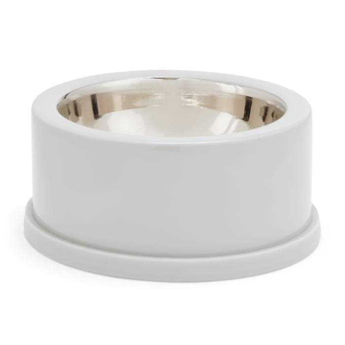 Stainless-Steel Grey Dog Bowl X757