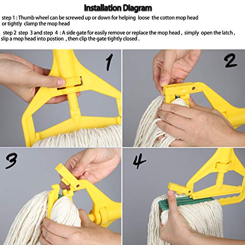 Heavy Duty Commercial Industrial String Mop with Extra Mop Head O60675