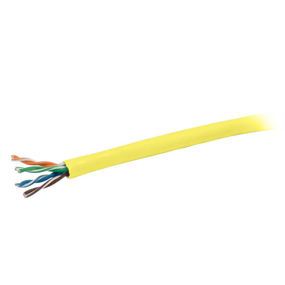 Bulk Cable CAT 5e UTP 1000 ft Yellow Z1178