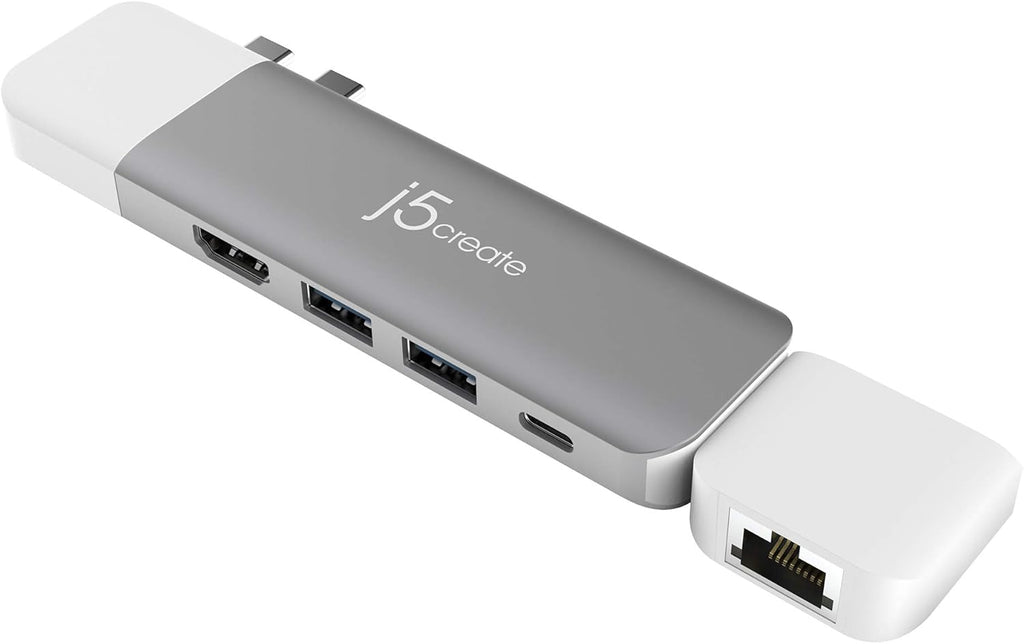 USB-C Multi-Display Modular Hub with HDMI, Mini DisplayPort, VGA, PD 100W, RJ-45 Ethernet, USB-A, USB Type-C, SD Card Reader Q7424