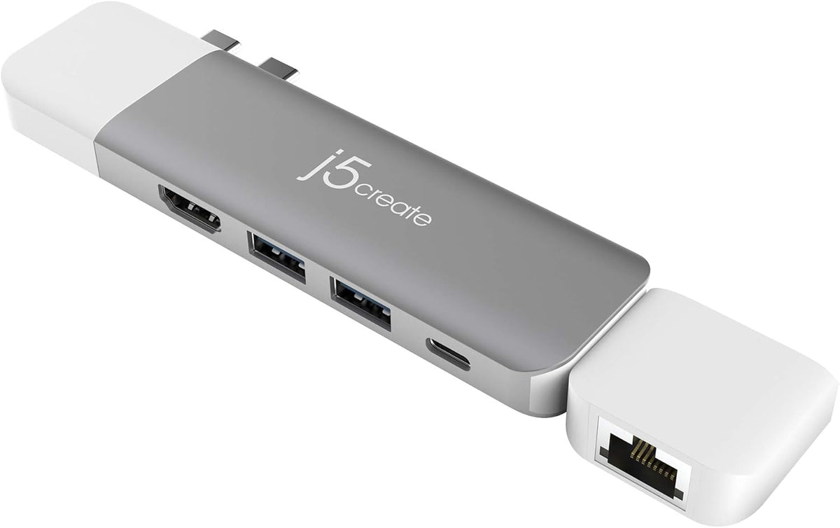 USB-C Multi-Display Modular Hub with HDMI, Mini DisplayPort, VGA, PD 100W, RJ-45 Ethernet, USB-A, USB Type-C, SD Card Reader Q7424