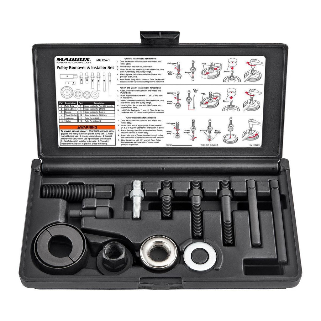 Pulley Remover and Installer Set, 12 Piece J9812