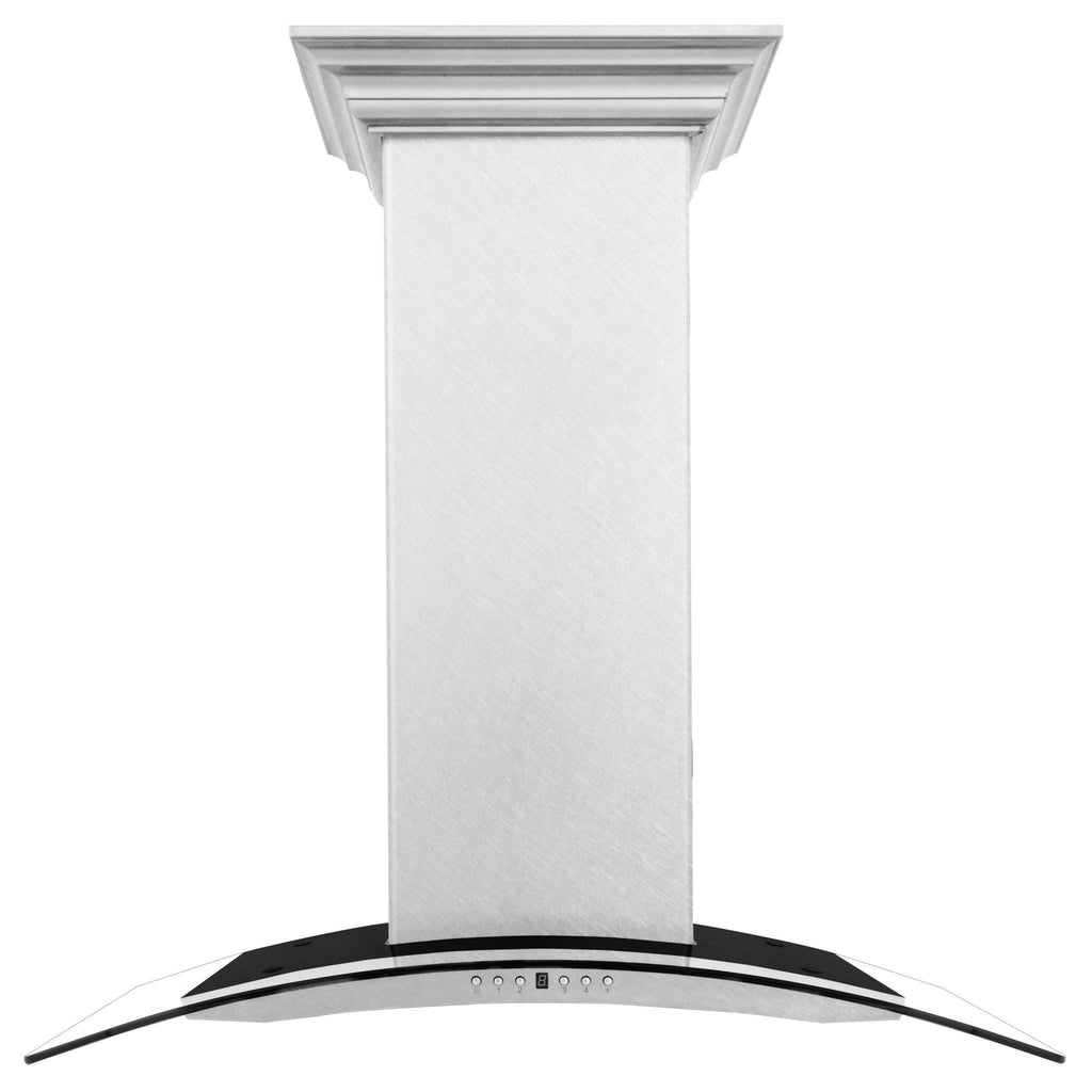 30x22 Wall Mount Range Hood in DuraSnow Stainless Steel & Glass O267012