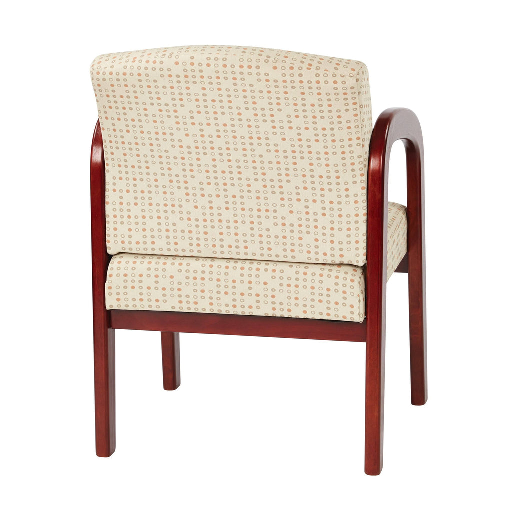 Ash Cherry Finish Wood Visitor Chair U282067