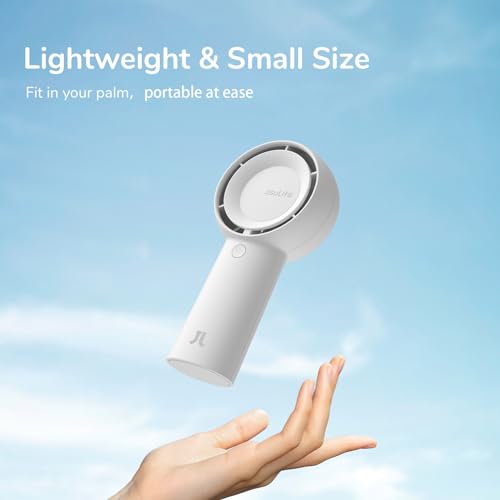 Portable Handheld Turbo Fan 6000mAh USB Rechargeable 5 Speeds Black V403
