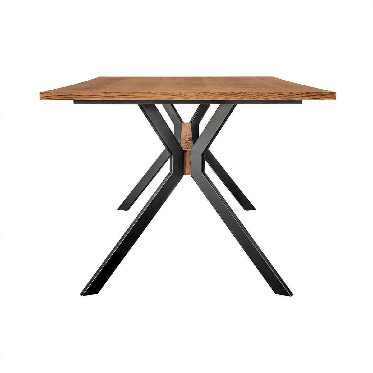 79 Inch Rectangular Wooden Dining Table with Trestle Base Z30765