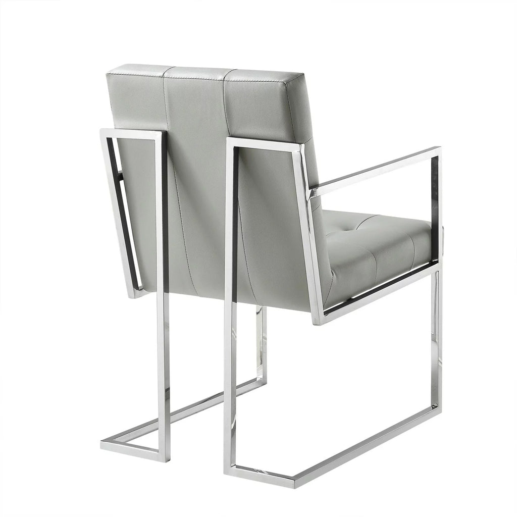 Faux Leather Dining Arm Chair Set of 2 V92989