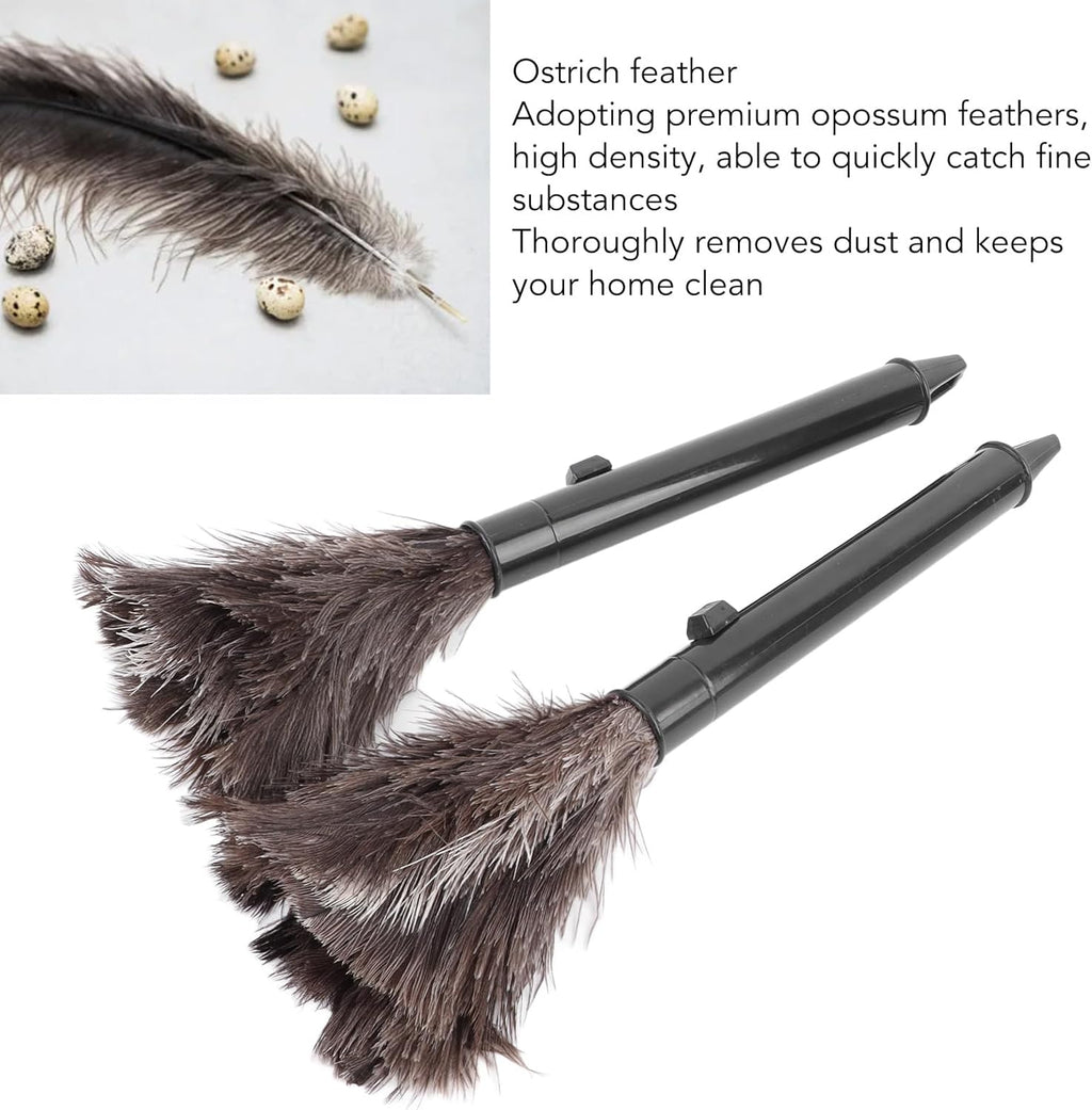 Ostrich Feather Duster Retractable Extendable Handheld C902