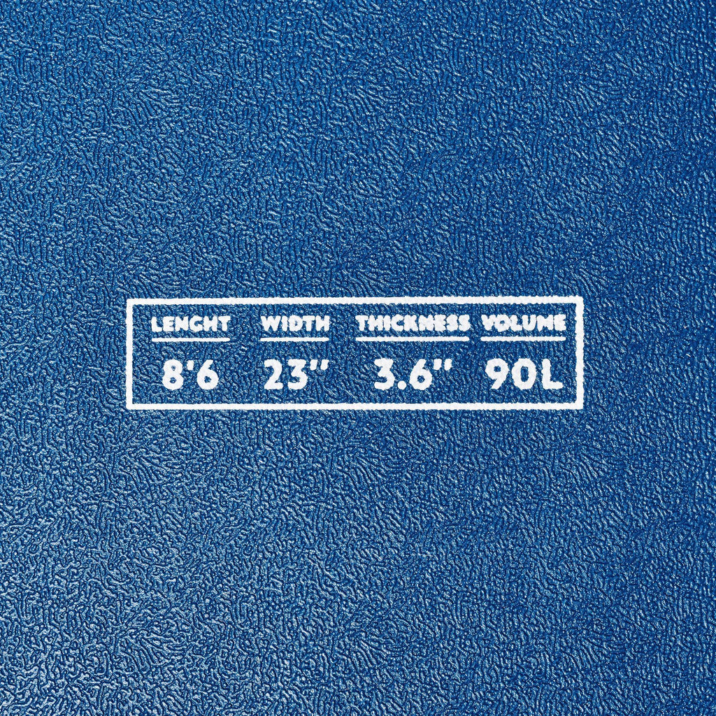 8&6x22 Foam Surfboard with Leash and 3 Fins Q90945