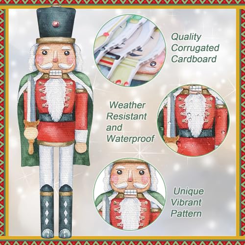 12 Pcs Christmas Nutcracker Yard Signs with Stakes P2832