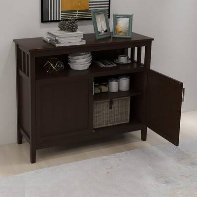 Brown Kitchen Storage Sideboard Cabinet D424029