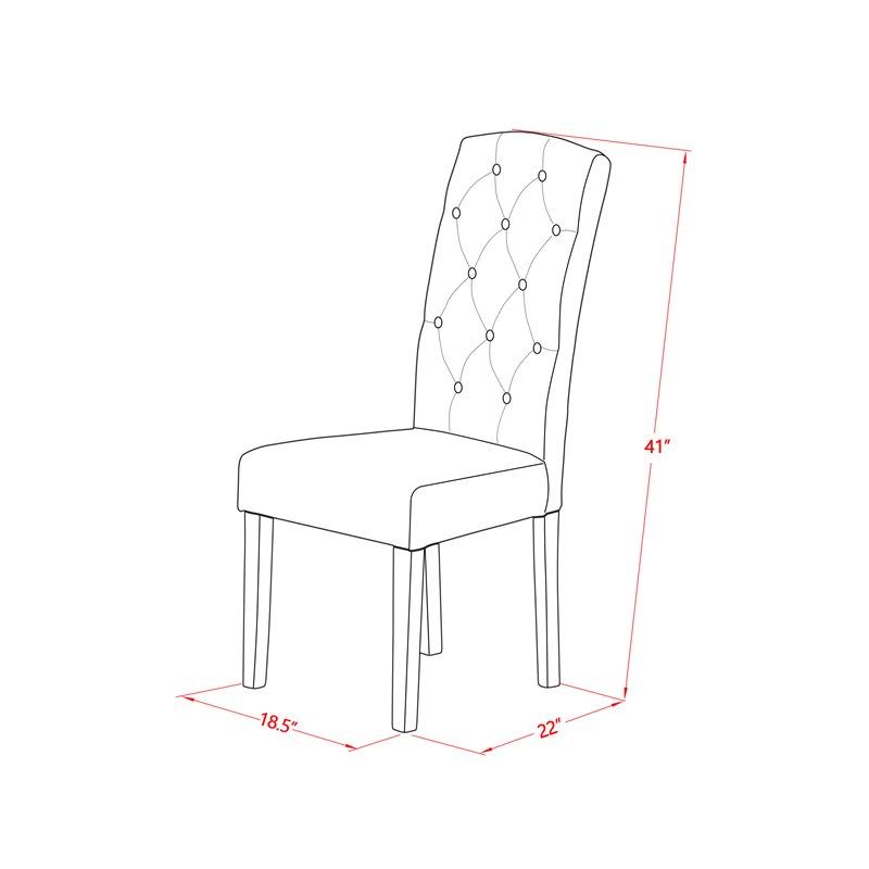 3 Piece Linen White Baby Blue Dinette Set K2967