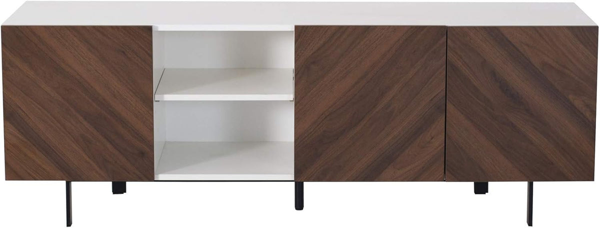 Modern Media Cabinet with Self-Closing Doors X5758