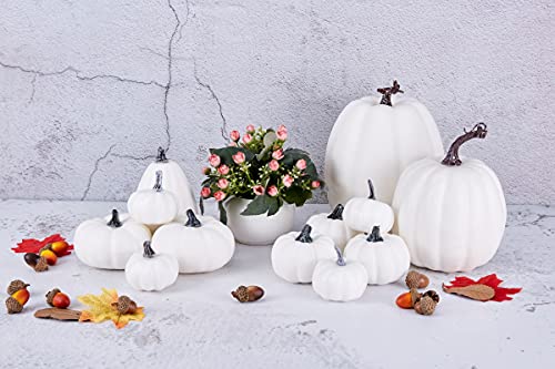 12 Pcs Assorted Sizes Artificial Pumpkins H322471