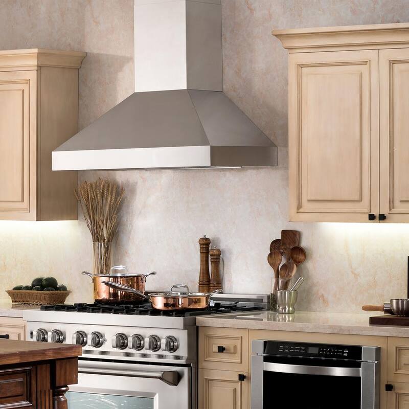 36 in. 500 CFM Convertible Wall Mount Range Hood in Stainless Steel C4395