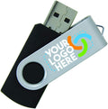 Blue Body/Silver Clip 500 Pack Custom USB Flash Drives E1409