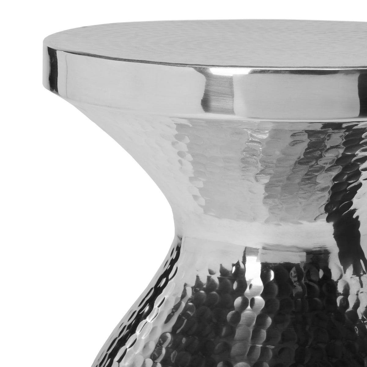 Small Hammered Aluminum Stool M794
