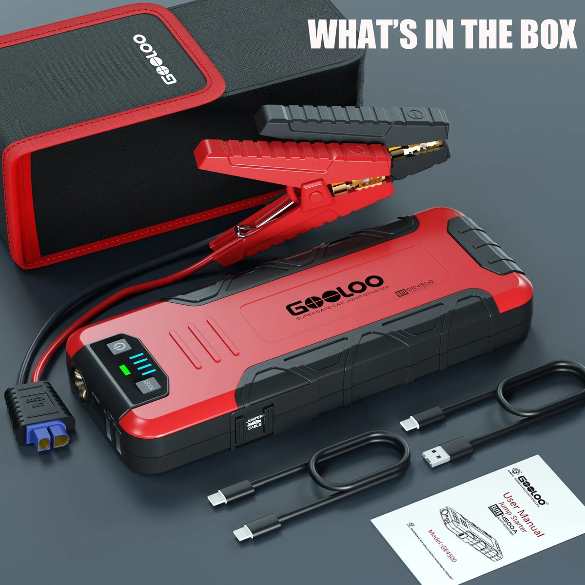 Car Battery Jump Starter with USB Quick Charge R127
