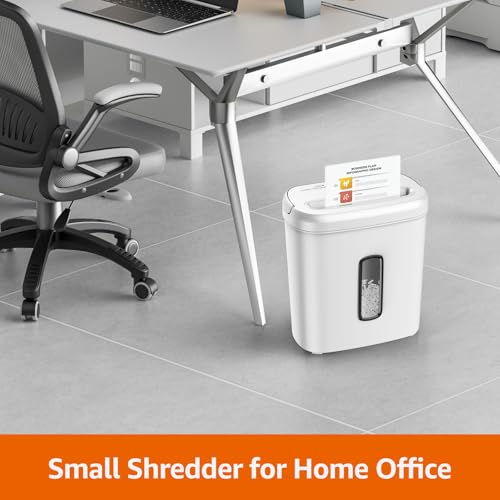 8-Sheet Cross Cut Paper Shredder - Black W258
