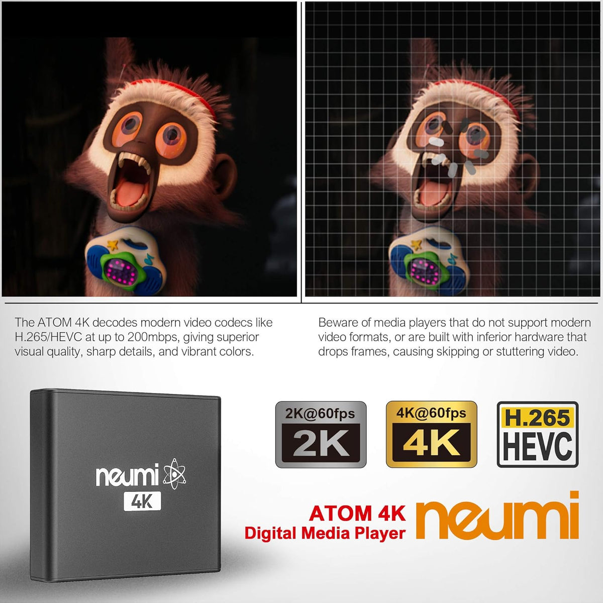 4K Ultra-HD Digital Media Player Pack of 2 N125496