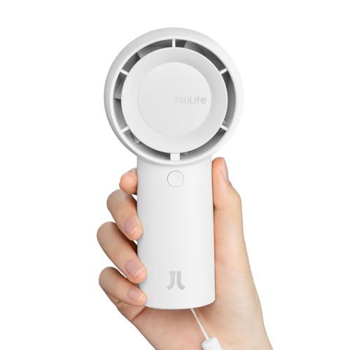 Portable Handheld Turbo Fan 6000mAh USB Rechargeable 5 Speeds Black V403