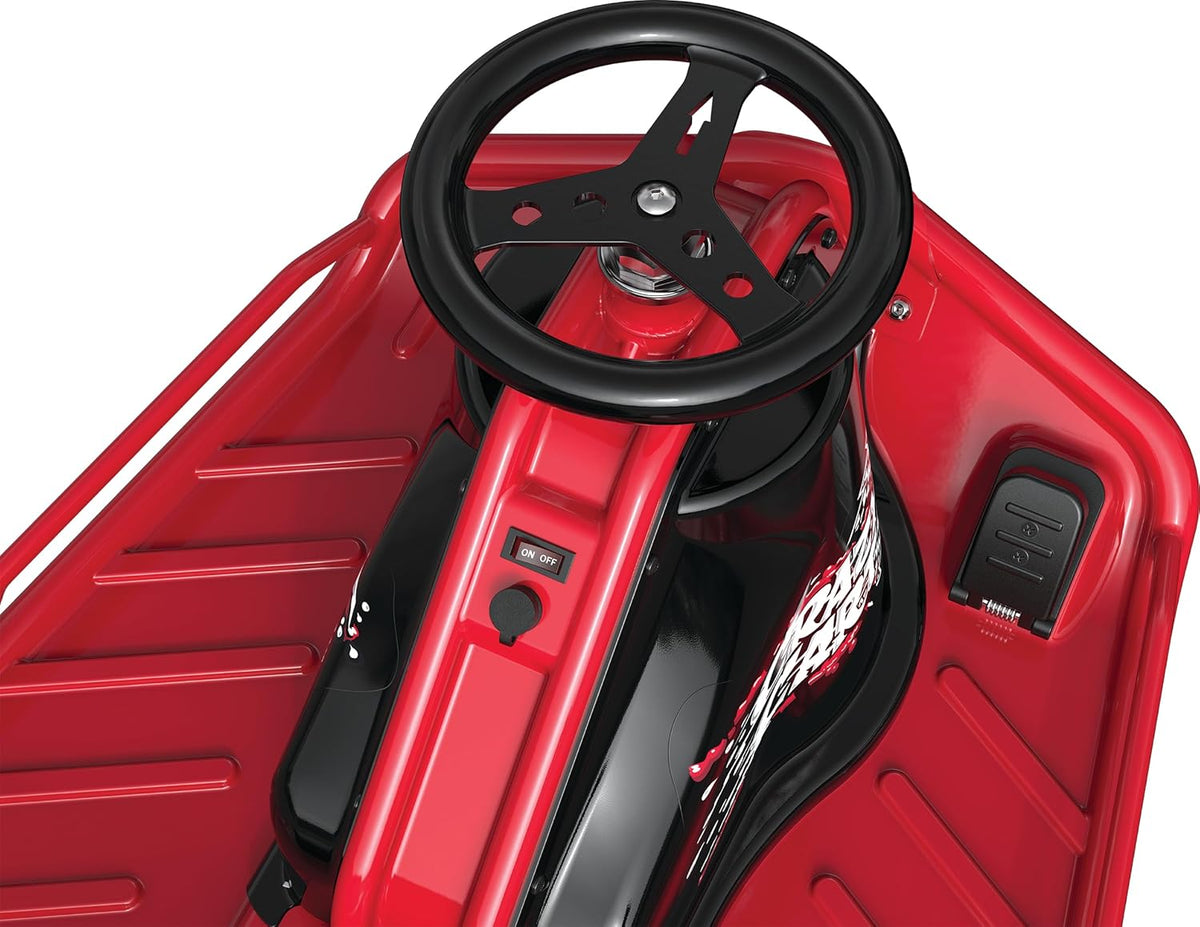 24V Electric Drifting Go Kart, Black/Red S630