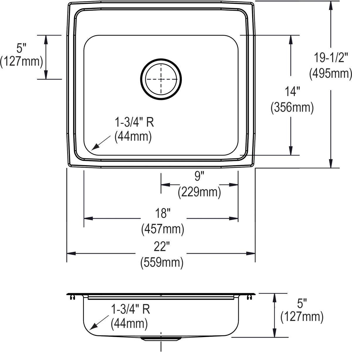 Stainless Steel Kitchen Sink F391