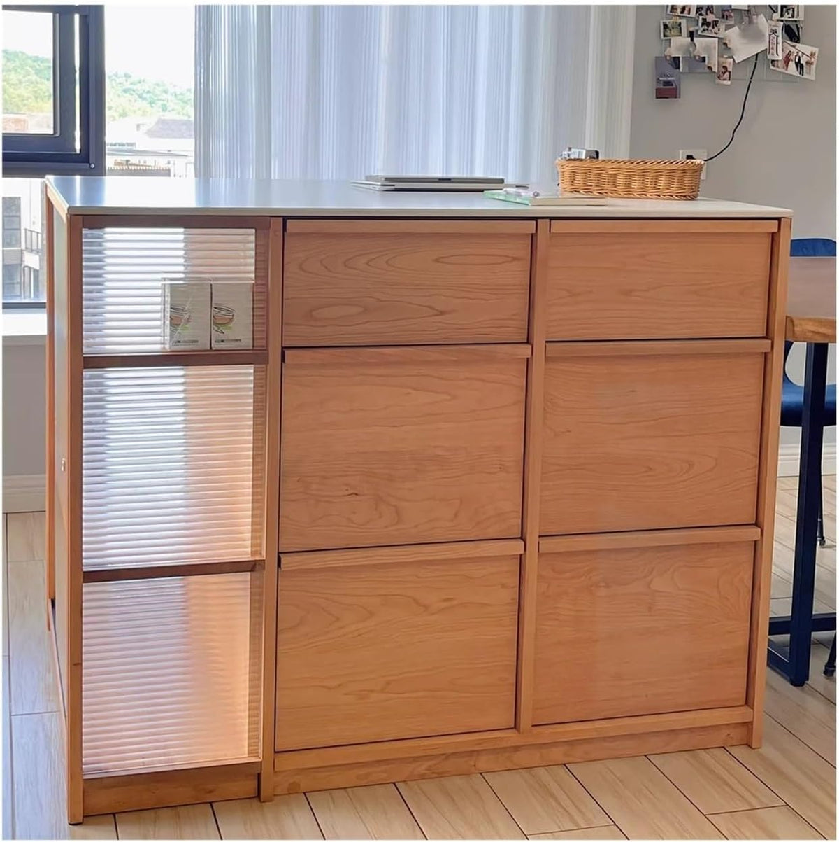 Freestanding Kitchen Island with Storage Cabinet M59685