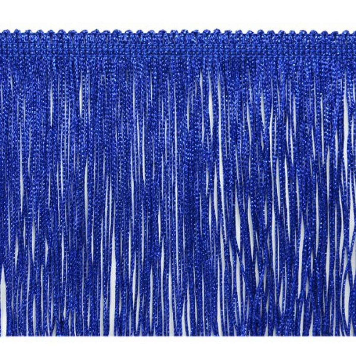 Royal Blue 6-Inch Metallic Chainette Fringe Trim C44330