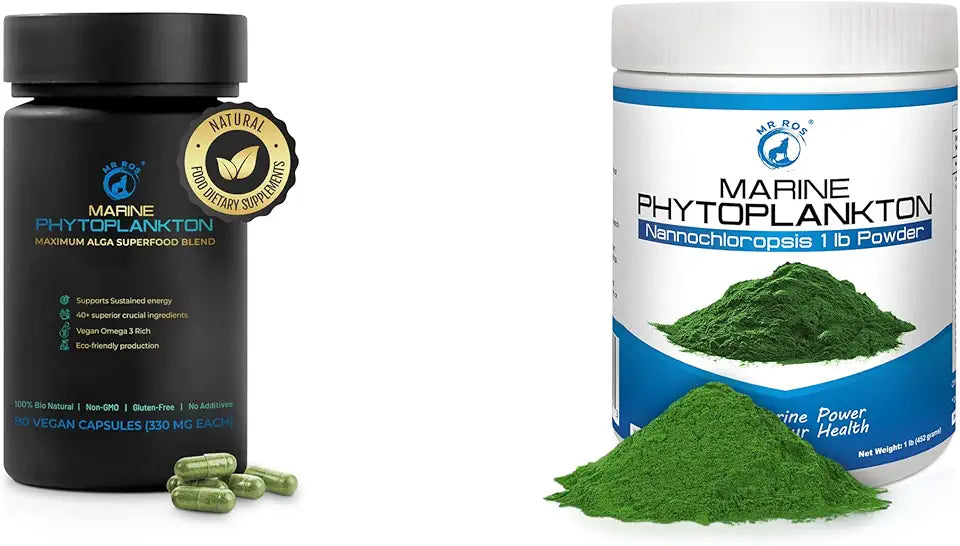 Marine Phytoplankton 1lb Powder + 90 Capsules I364