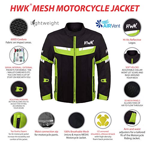 Mesh Motorcycle Jacket CE Armored Breathable A657787