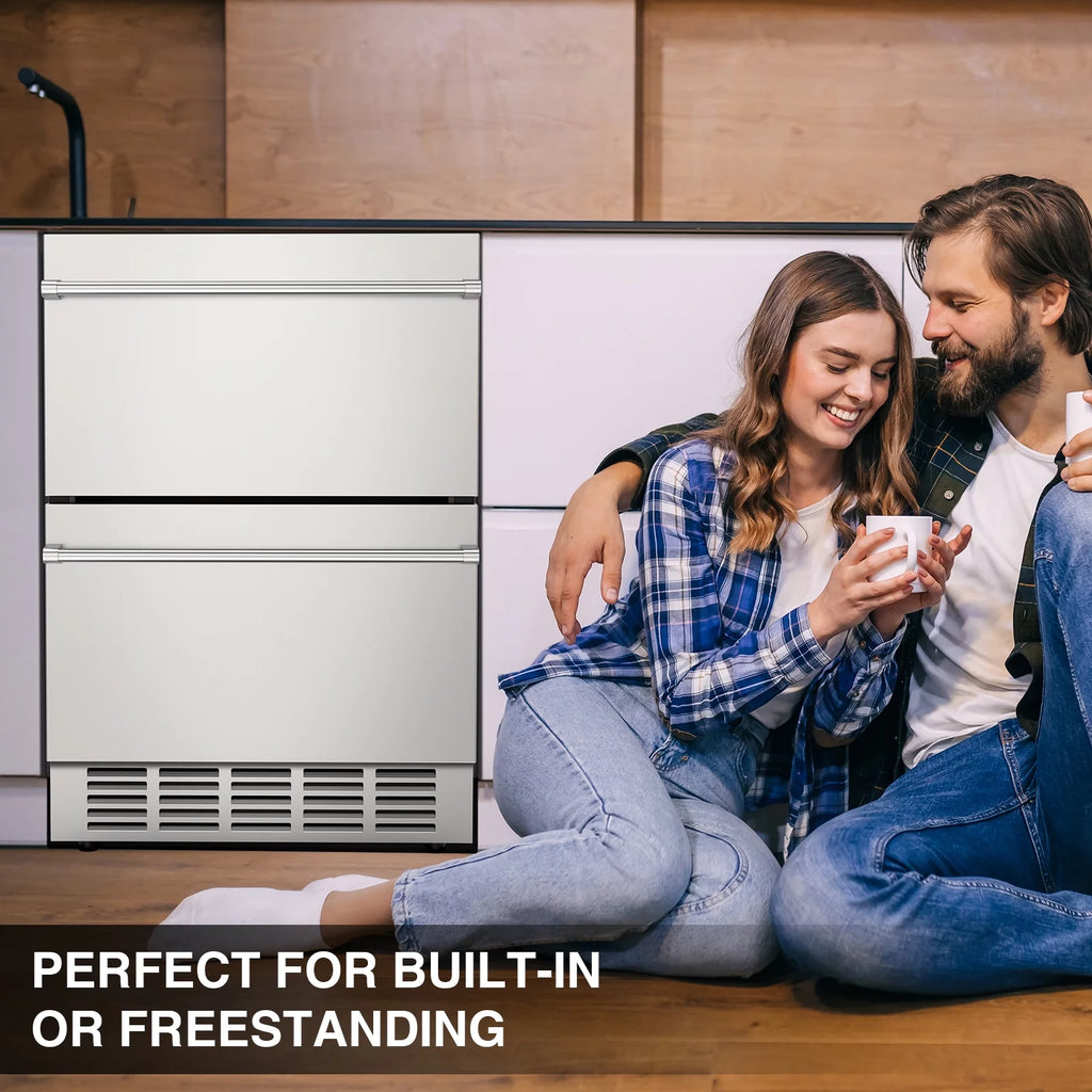 24" Double Drawer Refrigerator Z26024