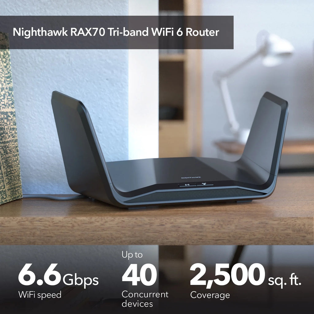 AX6600 Tri-Band WiFi 6 Router D61927
