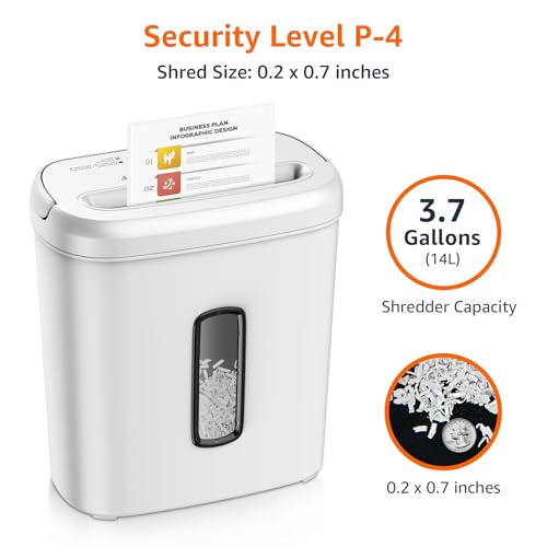 8-Sheet Cross Cut Paper Shredder - Black W258