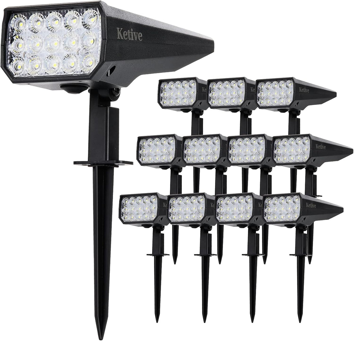Solar Powered Waterproof Landscape Spotlights 10 Pack S832127