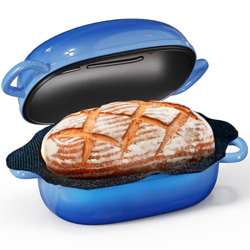 Blue Oval Cast Iron 2.5QT Dutch Oven with Lid U195050