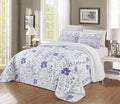 3-Piece Oversize Quilt Set Reversible Bedspread Coverlet Cal King Size N96909