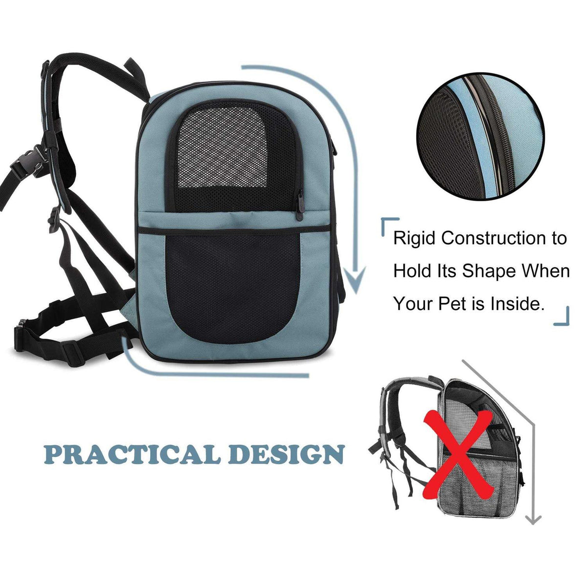 Pet Carrier Backpack for Cats and Dogs H3691