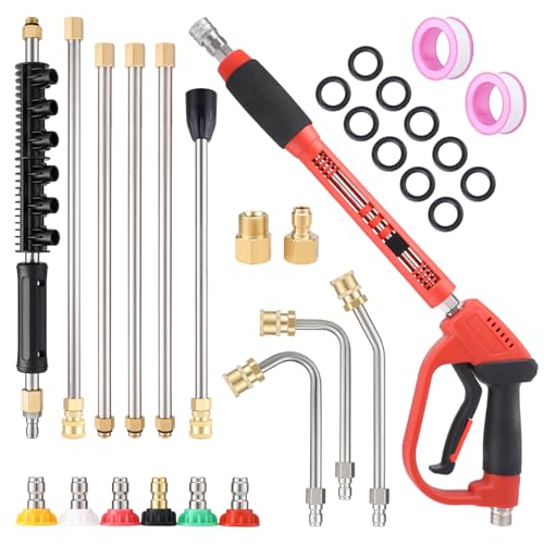 5000PSI Pressure Washer Gun with 21Pcs Accessories T930753